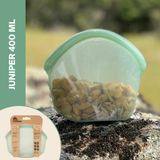 Food Huggers - Reusable Silicone Storage Bag – Juniper (400ml)