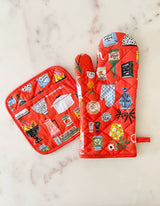 Idlewild Co. - Kitchen Shelf Cotton Oven Mitt + Pot Holder Set