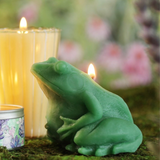 Big Dipper Wax Works - Frog Candle – 100% Pure Beeswax – Hand-Sculpted Green