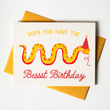 Bromstad Printing Co. - Bessst Birthday Snake - Risograph Card
