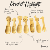Bamboo Switch - Bamboo Animal Kids & Toddler Utensils | Red Panda Spoon