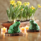 Big Dipper Wax Works - Frog Candle – 100% Pure Beeswax – Hand-Sculpted Green