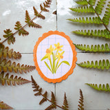Mae Fox Creative - Scallop Framed Daffodil Sticker