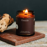 Fontana Candle Co. - Fireside Essential Oil Beeswax Jar Candle: Non-Toxic