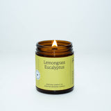 Fontana Candle Co. - Lemongrass Eucalyptus Essential Oil Beeswax Jar Candle