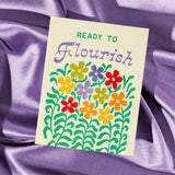 Bromstad Printing Co. - Ready to Flourish - Risograph Greeting Card