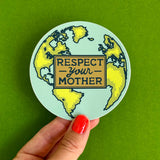 Fresh Fish - Respect Your Mother Earth Environmentalism Bumper Sticker