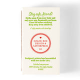 Color Box Design & Letterpress - Christmas Tree | Fun & Fancy Safety Matches