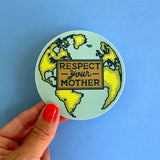 Fresh Fish - Respect Your Mother Earth Environmentalism Bumper Sticker