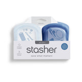 Stasher - Pocket 2-pack (1 Clear + 1 Deep Ocean)