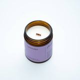 Fontana Candle Co. - Lavender Essential Oil Beeswax Wooden Wick Jar Candle