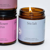 Fontana Candle Co. - Sea Salt Essential Oil Beeswax Jar Candle: Non-Toxic