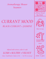 SloGlo - Currant Mood - Black Currant & Jasmine Shower Steamers - Single / 4 pack