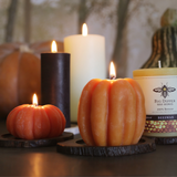 Big Dipper Wax Works - Pumpkin Candles – 100% Pure Beeswax – 3 Sizes Available