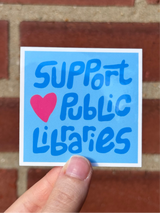Clem & Co. - Support Public Libraries Sticker