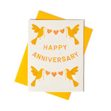 Bromstad Printing Co. - Anniversary Birds - Risograph Card