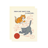 Wallflower Paper & Party - Crafty Cats Greeting Card