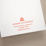 Kindred Letterpress - Gingerbread House Holiday Card | Letterpress Holiday Card