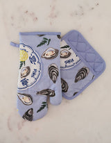 Idlewild Co. - Oysters Cotton Oven Mitt + Pot Holder Set