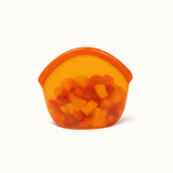 Food Huggers - Reusable Silicone Storage Bag – Amber (400ml)