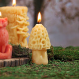 Big Dipper Wax Works - Mushroom Candles – 100% Pure Beeswax – 3 Styles