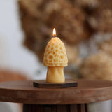 Big Dipper Wax Works - Mushroom Candles – 100% Pure Beeswax – 3 Styles