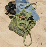 Sun Freckled Studio - French Market Bag, Reusable Grocery Bag, Mesh Produce Bag