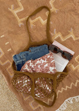 Sun Freckled Studio - French Market Bag, Reusable Grocery Bag, Mesh Produce Bag