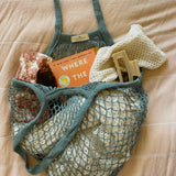 Sun Freckled Studio - French Market Bag, Reusable Grocery Bag, Mesh Produce Bag