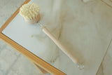 No Tox Life - CASA AGAVE® Long Handle Dish Brush White Teak - No Tox Life