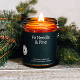 Fontana Candle Co. - Fir & Pine Essential Oil Beeswax Jar Candle: Non-Toxic