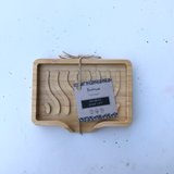 Bamboo Switch - Bamboo Soap Lift Dish | Wavy | Soap Bestseller