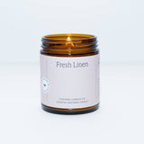Fontana Candle Co. - Fresh Linen Essential Oil Beeswax Jar Candle: Non-Toxic
