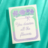 Bromstad Printing Co. - All The Flowers - Risograph Greeting Card