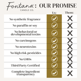 Fontana Candle Co. - Peppermint Twist Essential Oil Beeswax Jar Candle: Non-Toxic