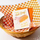 Bromstad Printing Co. - Hot Dog - Risograph Birthday Card