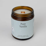 Fontana Candle Co. - Pure Vanilla Essential Oil Beeswax Jar Candle: Non-Toxic