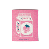 Bromstad Printing Co. - Strawberry Milk - Swedish Dishcloth