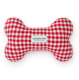 The Foggy Dog - Red Gingham Dog Squeaky Toy