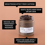 UpCircle USA - Exfoliating Vegan Face Scrub with Coffee, Citrus, + Rosehip