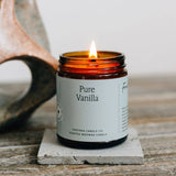 Fontana Candle Co. - Pure Vanilla Essential Oil Beeswax Jar Candle: Non-Toxic