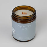 Fontana Candle Co. - Peppermint Bark Essential Oil Beeswax Jar Candle: Non-Toxic