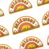 Wild Child Brand - Retro Midwest Sticker | Vintage 70s Rainbow Heartland Decal