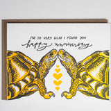 Ratbee Press - Happy Anniversary Turtle Card
