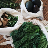Reusable Certified Organic Cotton Muslin Produce Bags