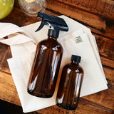 Amber Glass Trigger Spray Bottles