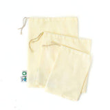Reusable Certified Organic Cotton Muslin Produce Bags