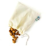 Reusable Certified Organic Cotton Muslin Produce Bags