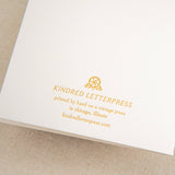 Kindred Letterpress - Best Couple Wedding Cake Card | Letterpress Wedding Card