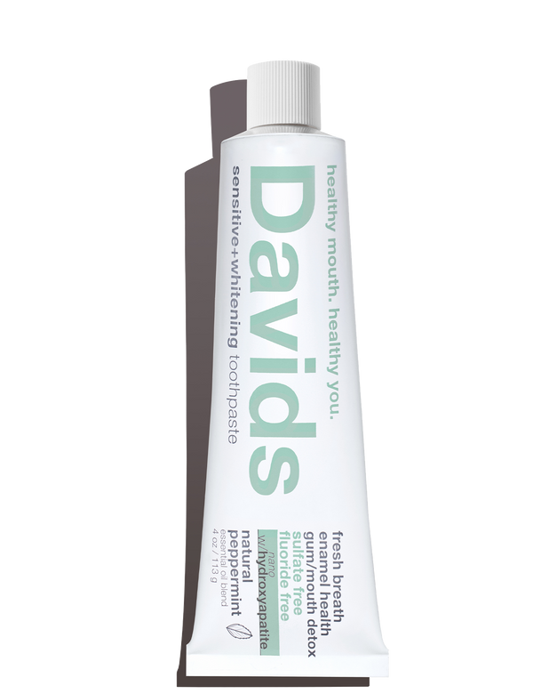 Davids Natural Toothpaste - Sensitive+Whitening Nano-Hydroxyapatite - Peppermint